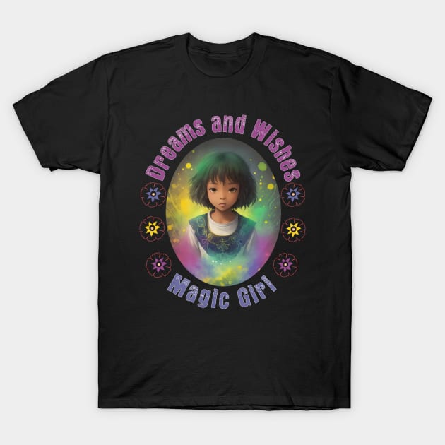 Magic Girl, Dreams and Wishes T-Shirt by JJ Art Space